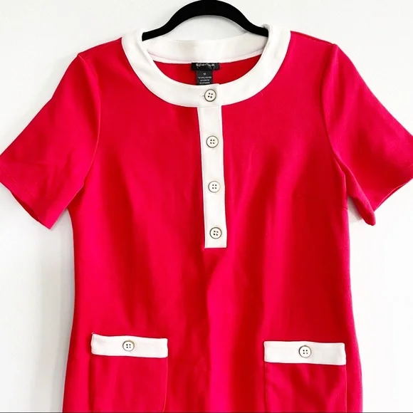 Vintage Spense Red Retro Dress Size 10 - Picture 5 of 7